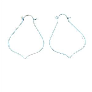 Silver Hinged Lightweight Pierced Earrings